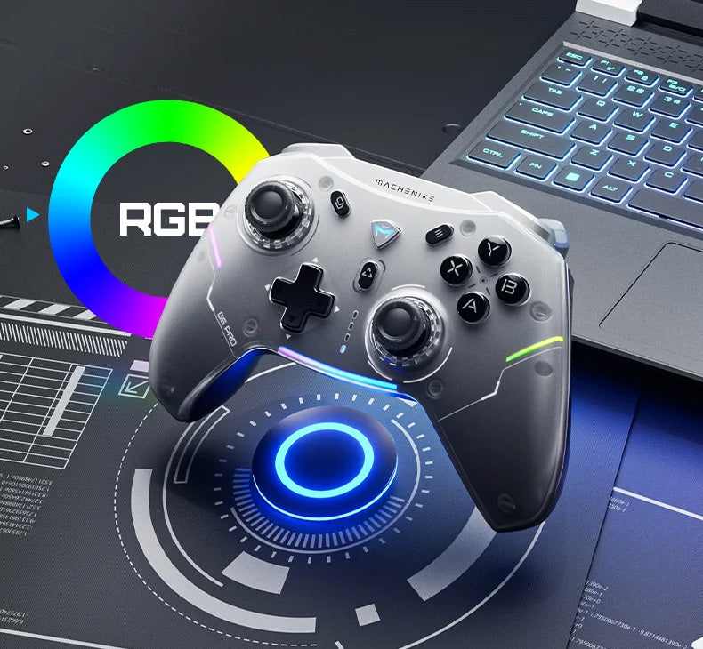 Comando Gaming MACHENIKE G5 Pro Elite – Sem Fios, RGB, Botões Programáveis Comando Gaming MACHENIKE G5 Pro Elite – Sem Fios, RGB, Botões Programáveis